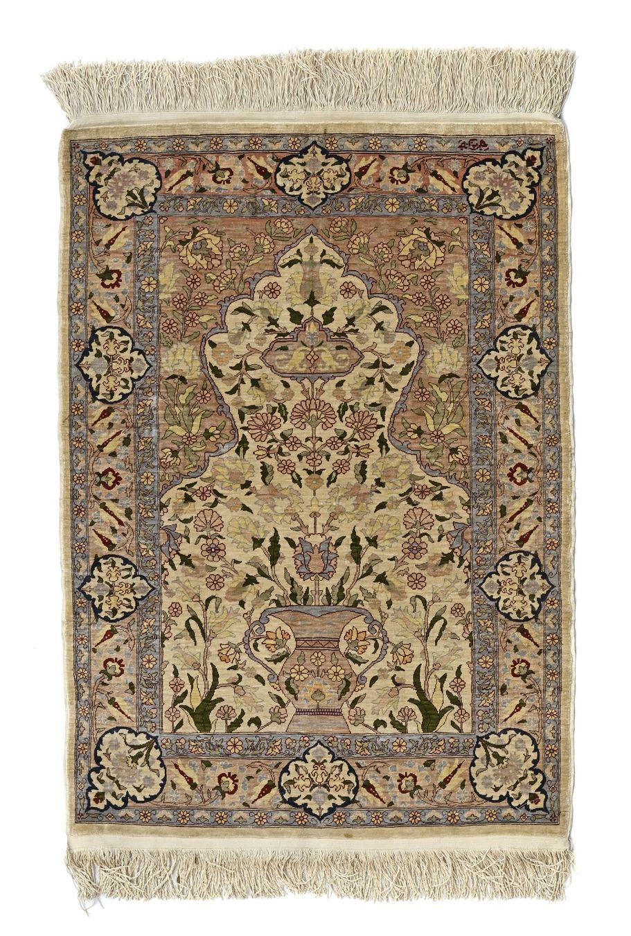 Tappeti: Hereke signed silk carpet, Turkey, 20th c – Usato da Apples venduto da the_7jtf