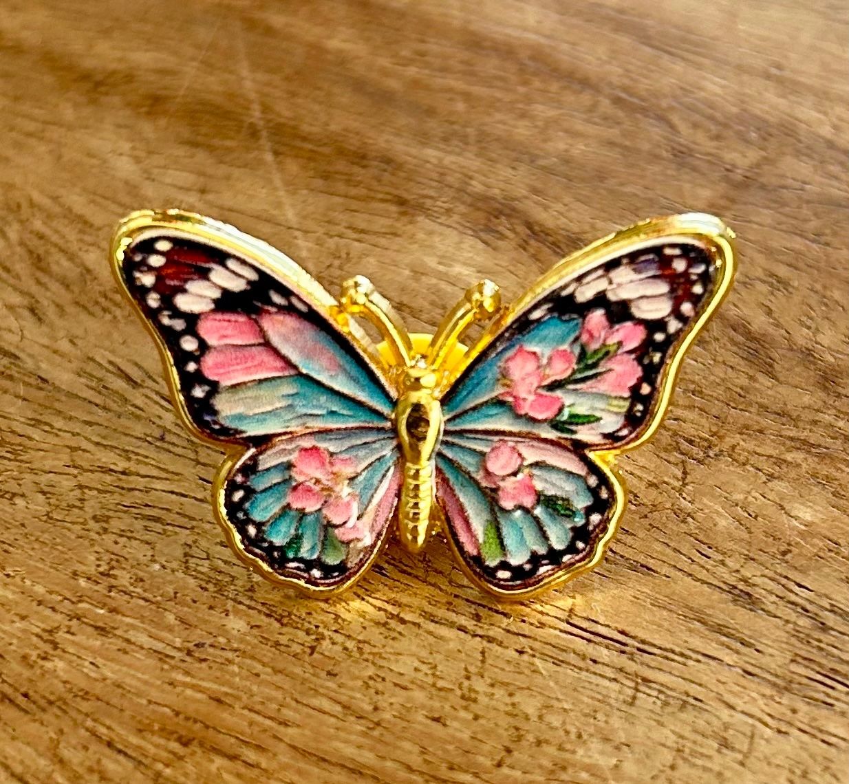 Placchette & Badge: Pin Schmetterling – Nuovo e nell'imballaggio originale da Geneve venduto da vane267