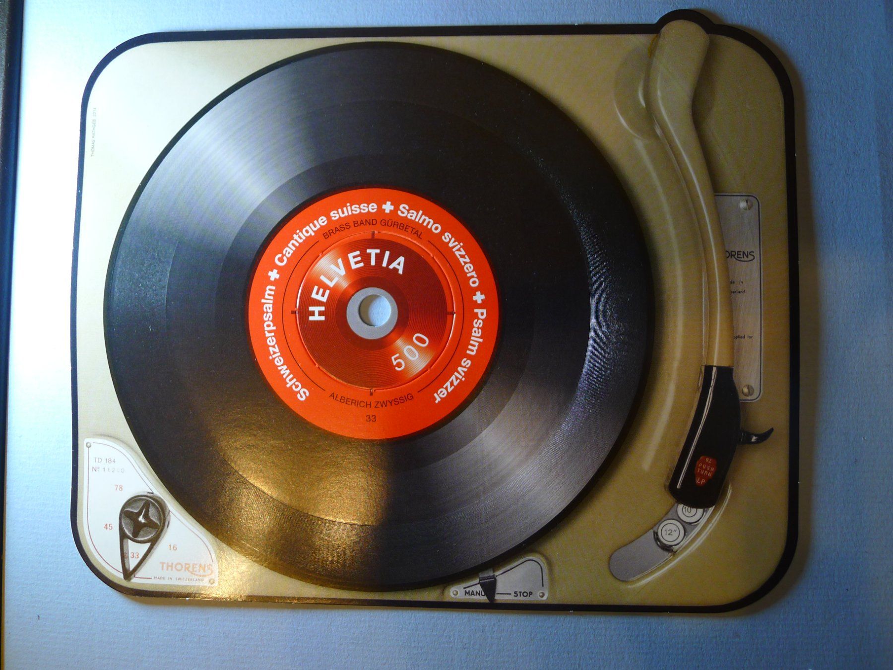 Tutti i francobolli: 2014_1524_SCHALLPLATTEN-BLOCK_Schweizerpsalm_ECHTE PLATTE** – Nuovo (secondo la descrizione) da Dagmersellen venduto da sli72
