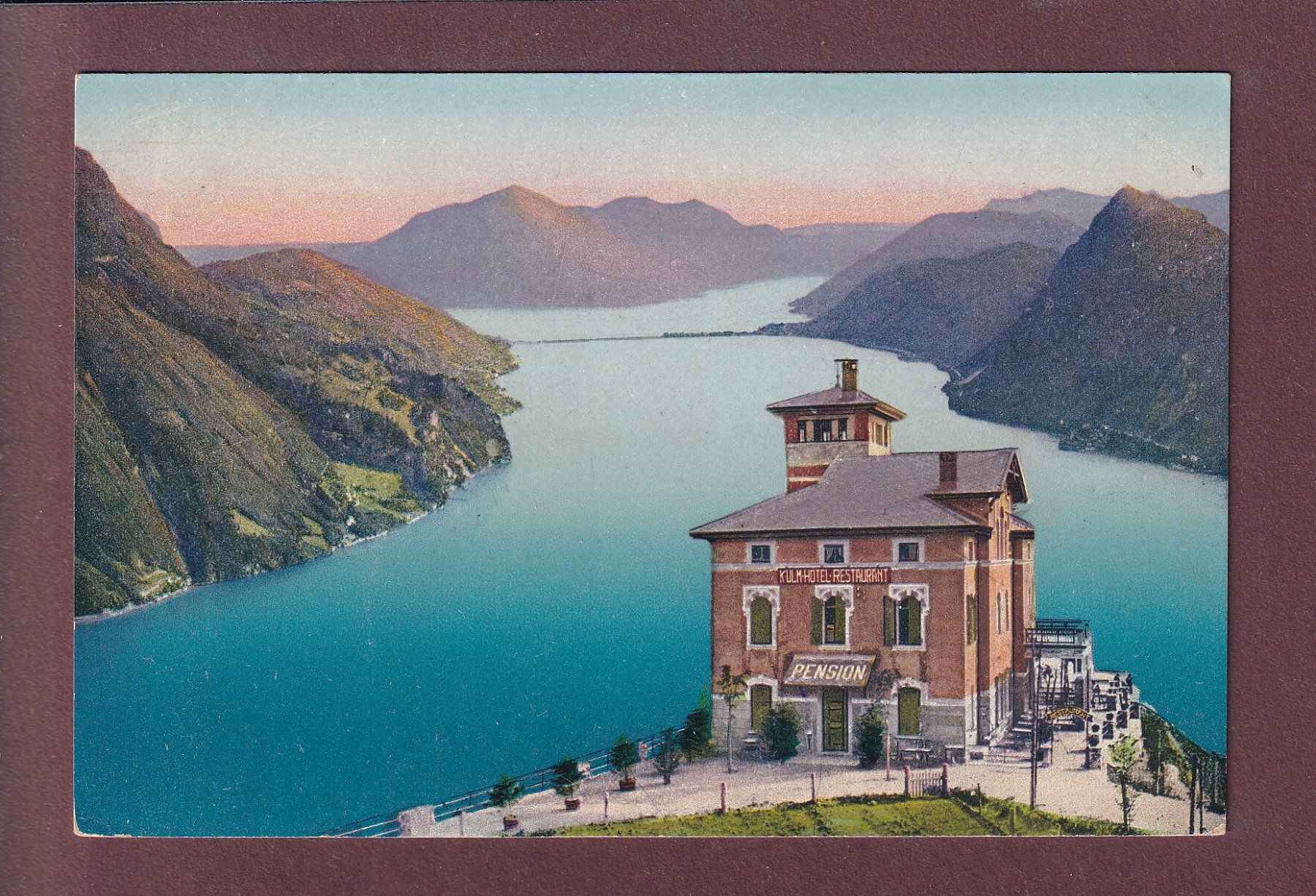 Ansichtskarten: Monte Brè - KULM HOTEL – Gebraucht aus Pully von nicecards