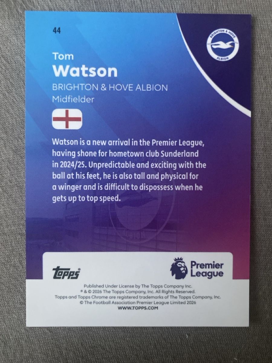 Topps Carte collezionabili: Topps Chrome 2026 Nummerierte Premier League Karten – Usato da Dornach venduto da kil_rc55 2