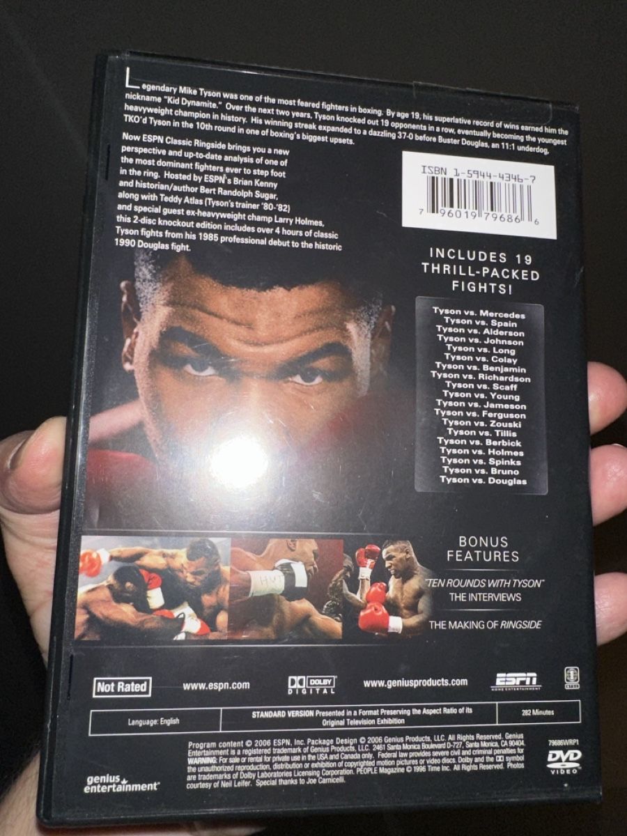 Tutti i DVDs: Mike Tyson 2-Disc Knockout Edition DVD, Classic Ringside, To – Usato da Frauenfeld venduto da Bobi1978 1