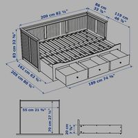 Bett Auszugbett Doppelbett