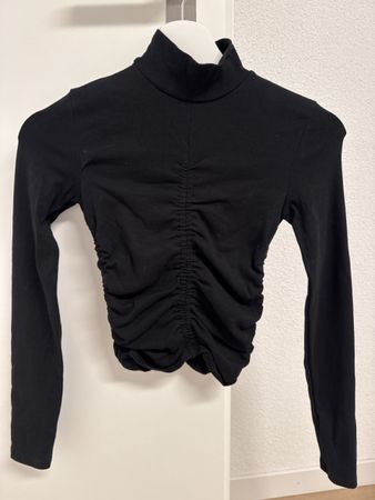 Zara Rollkragentop, Schwarz, Grösse S - Neuwertig!
