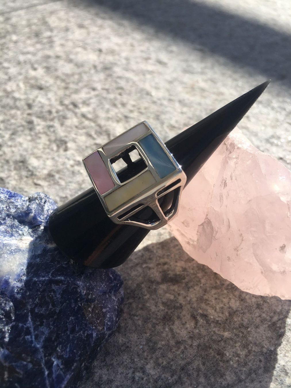 Anelli: Massiver 925 Sterling Silber Ring – Nuovo (secondo la descrizione) da Fislisbach venduto da Eye-Arts 2