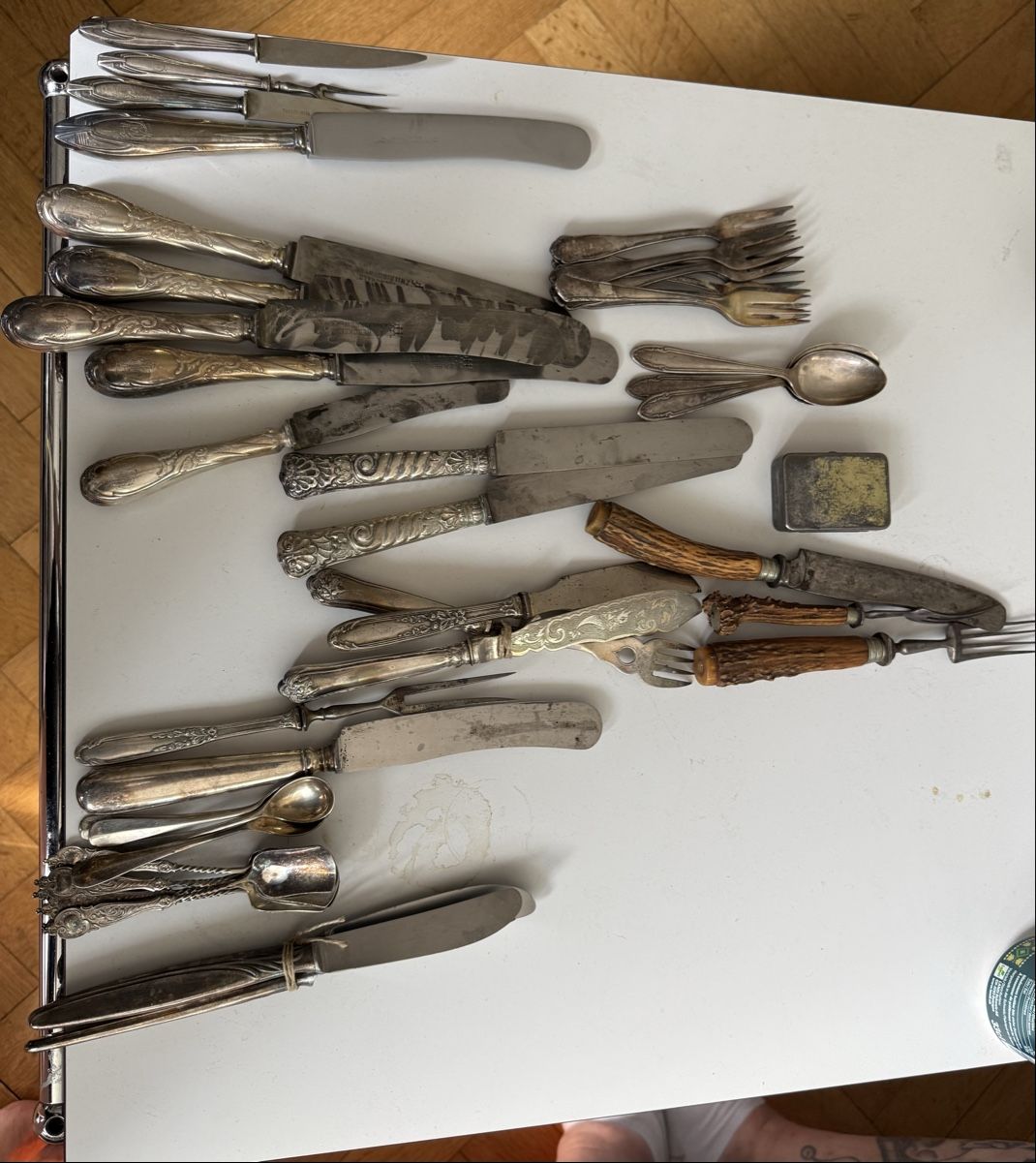 Bestecksets: Besteck Set antikes Silber versilbert 42 Teile – Gebraucht aus BASEL von zum_schneugge 1