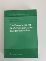 Das Personenrecht des Schweizerischen Zivilgesetzbuches