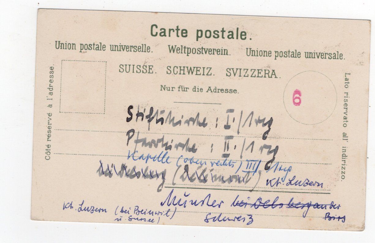 Cartoline postali: Gruss aus Beromünster Litho – Usato da Rapperswil SG venduto da INTELVI 1