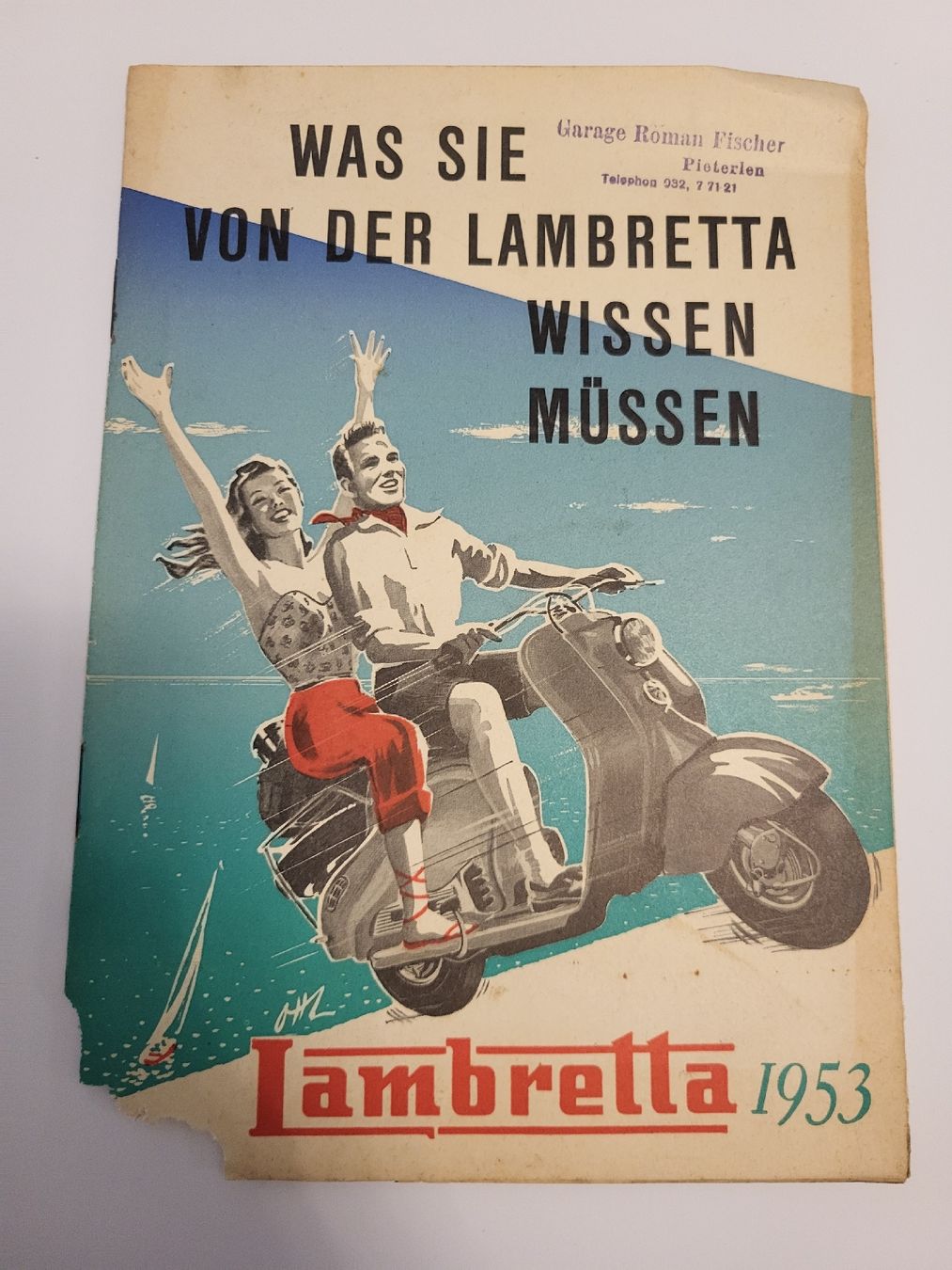 Lambretta Documenti: Prospekt Lambretta Roller Modell 1953  – Difettoso da nunningen venduto da mic_88k2