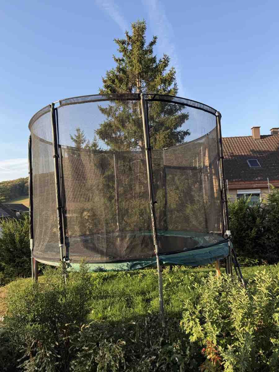 Trampolini: Gartentrampolin mit Sicherheitsnetz gebraucht – Usato da Känerkinden venduto da rin_yl96