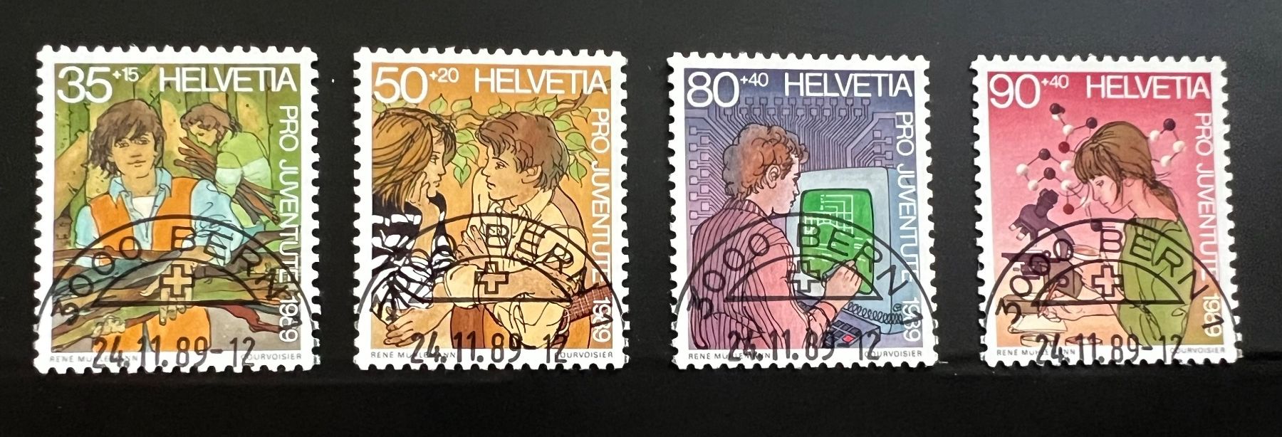 Tutti i francobolli: Pro Juventute 1989 Halbmond – Nuovo (secondo la descrizione) da Hünenberg See venduto da wer_5286