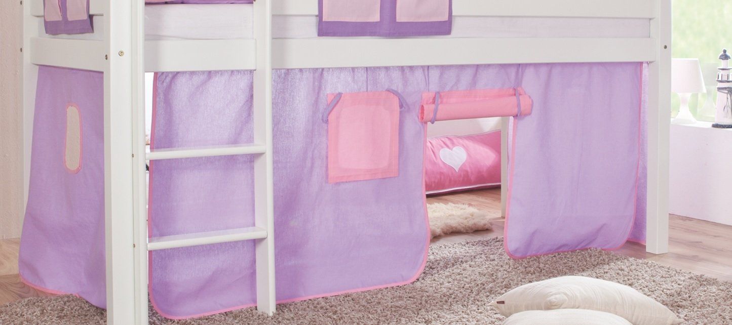 Tende: Stoffset / Vorhang für Hochbett oder Etagenbett – Usato da Kriens venduto da Mikado-Geschenke 3