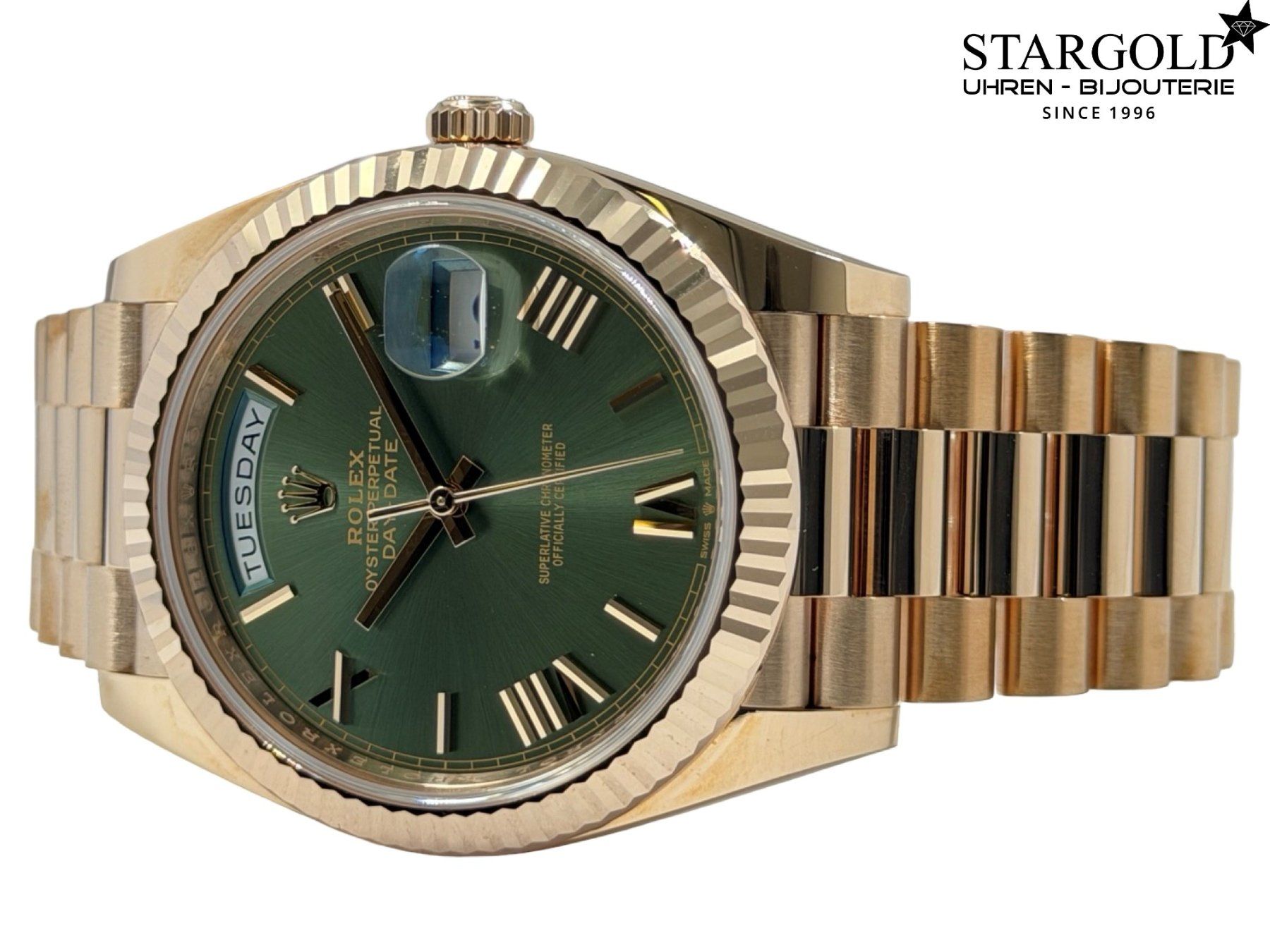 Rolex Orologi: Rolex Day-Date Olive Dial - 228235 – Usato da Zürich venduto da Stargold-Uhren 9