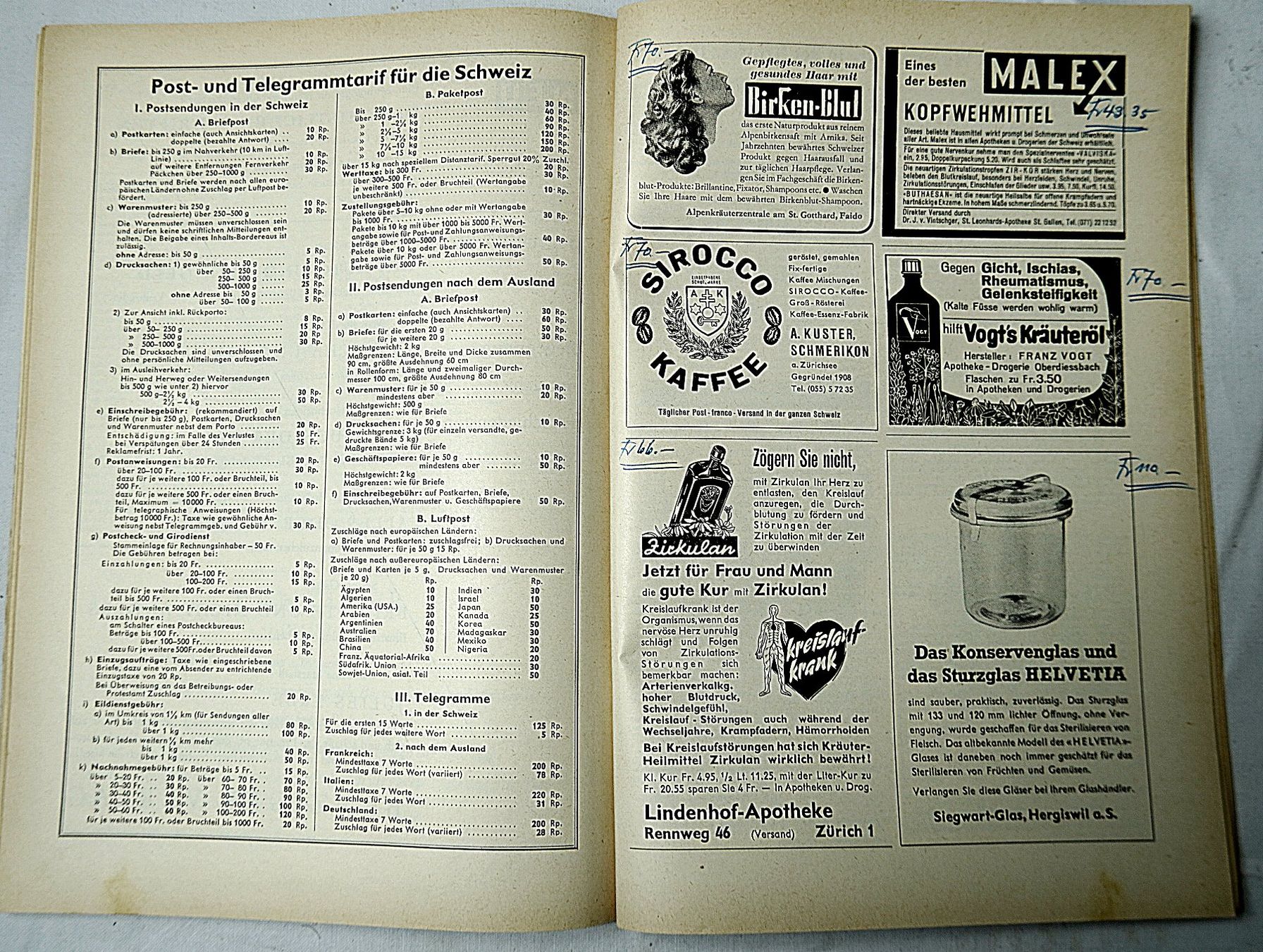 Kalender: Benziger's Einsiedler Kalender 1961 – Gebraucht aus Baar von 2cvbaar 2