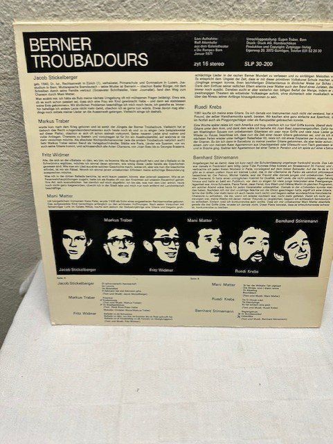 Schallplatten: LP - BERNER TROUBADOURS – Gebraucht aus Ostermundigen von Heavenmaus75 1