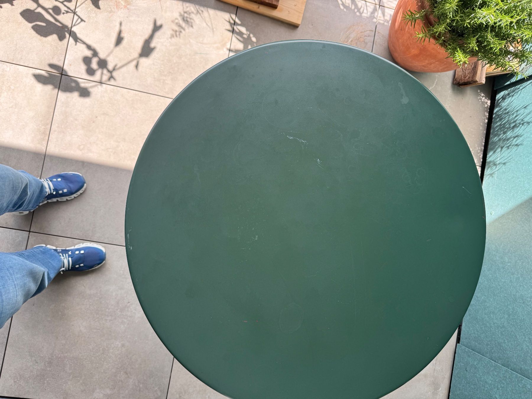 Tavoli: Manufakt  "Klassik Paris"  Gartentisch 80cm, dunkelgrün – Usato da Oberrieden venduto da Amaretti1993 2