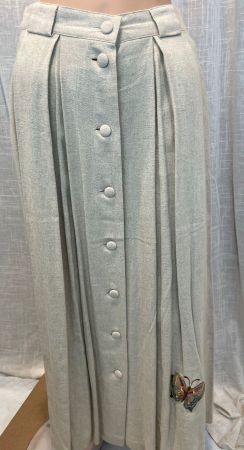 Elegante Fuchs Fashion Austria Leinen-Maxirock Gr. 36