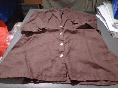Bluse Grösse 40, Alberto Fabiani, braun/kurze Arme
