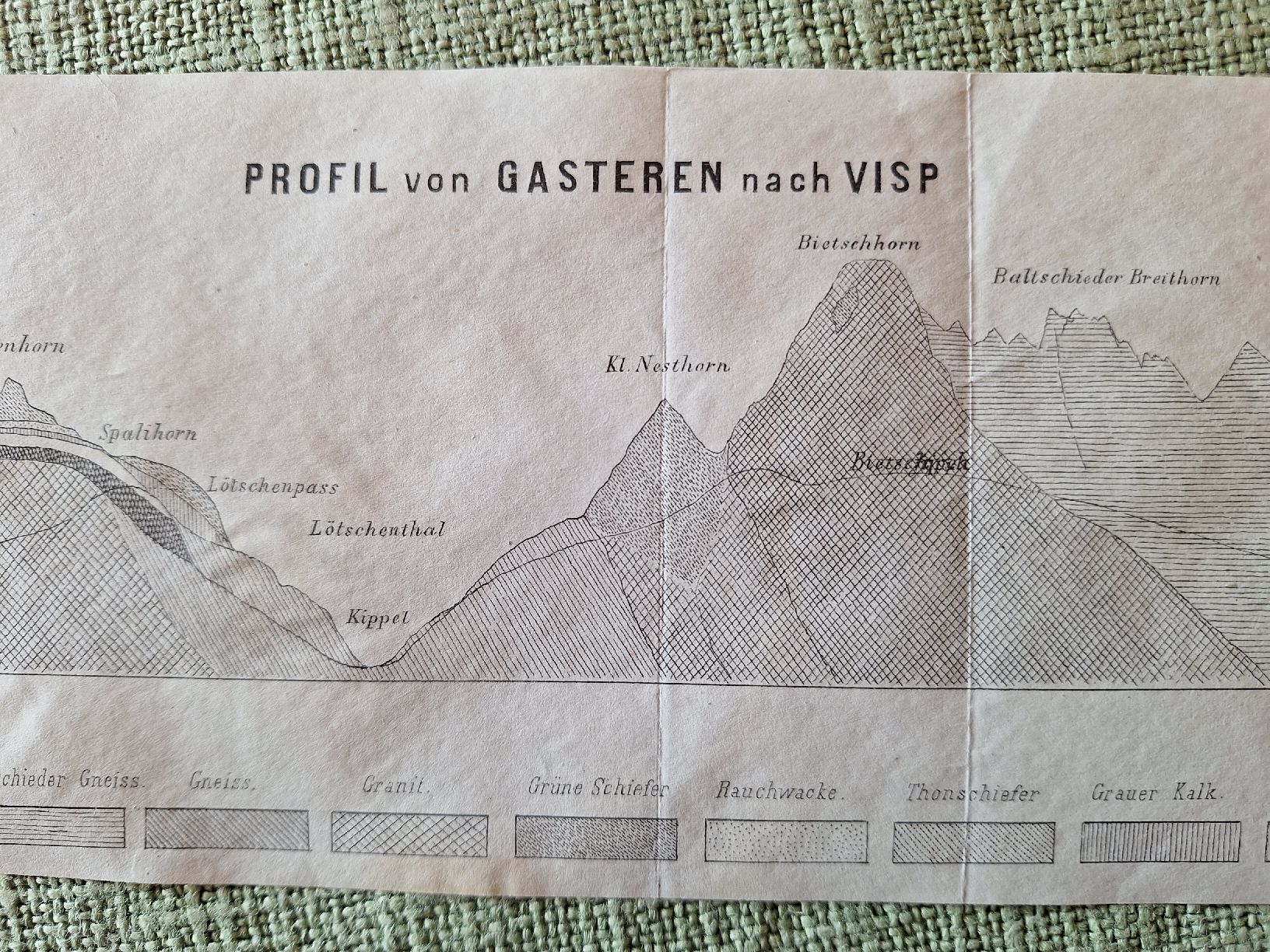 Stiche: VISP.  PROFIL VON GASTEREN – Gebraucht aus Bevaix von bohrap 1