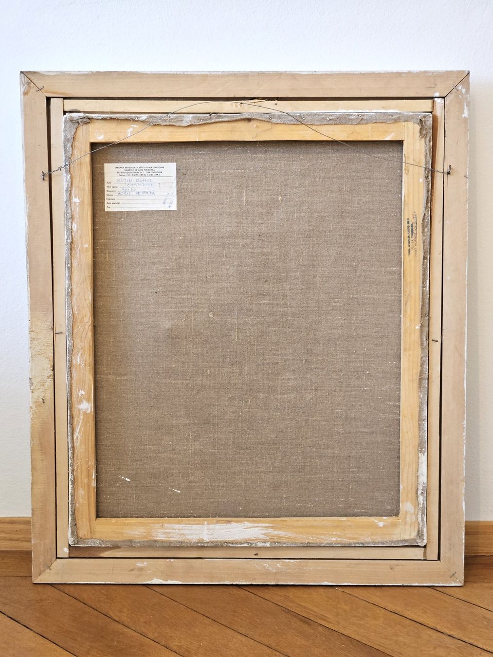Gemälde: Romul Nutiu, "Compozitie", Acryl auf Leinwand, 1990 – Gebraucht aus Riazzino von d3s_8fgj 4