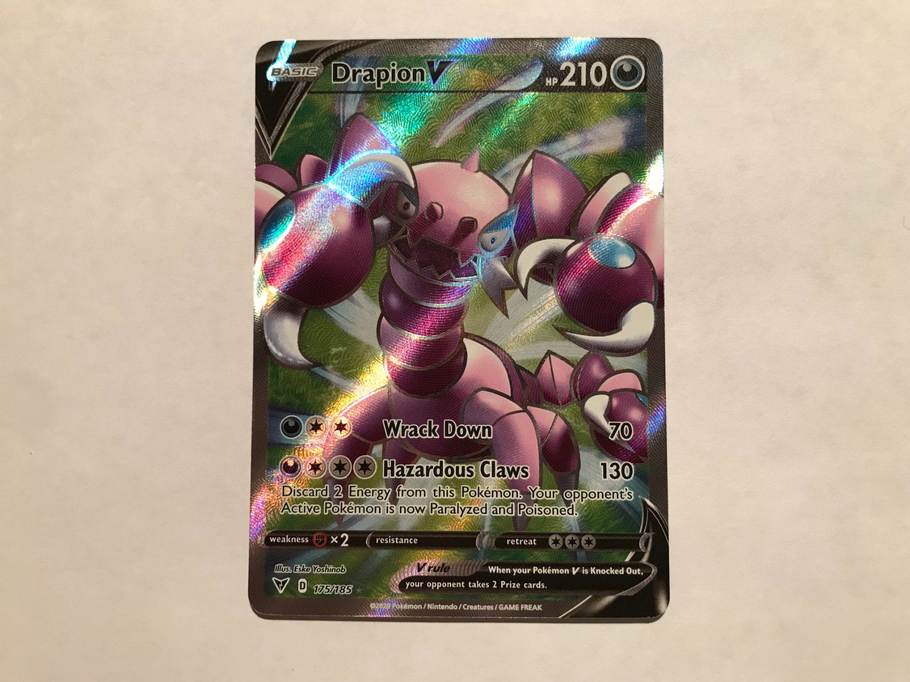 Pokémon Carte collezionabili: Drapion V Vivid Voltage EN – Usato da Hagendorn venduto da Pokecollectorch 1