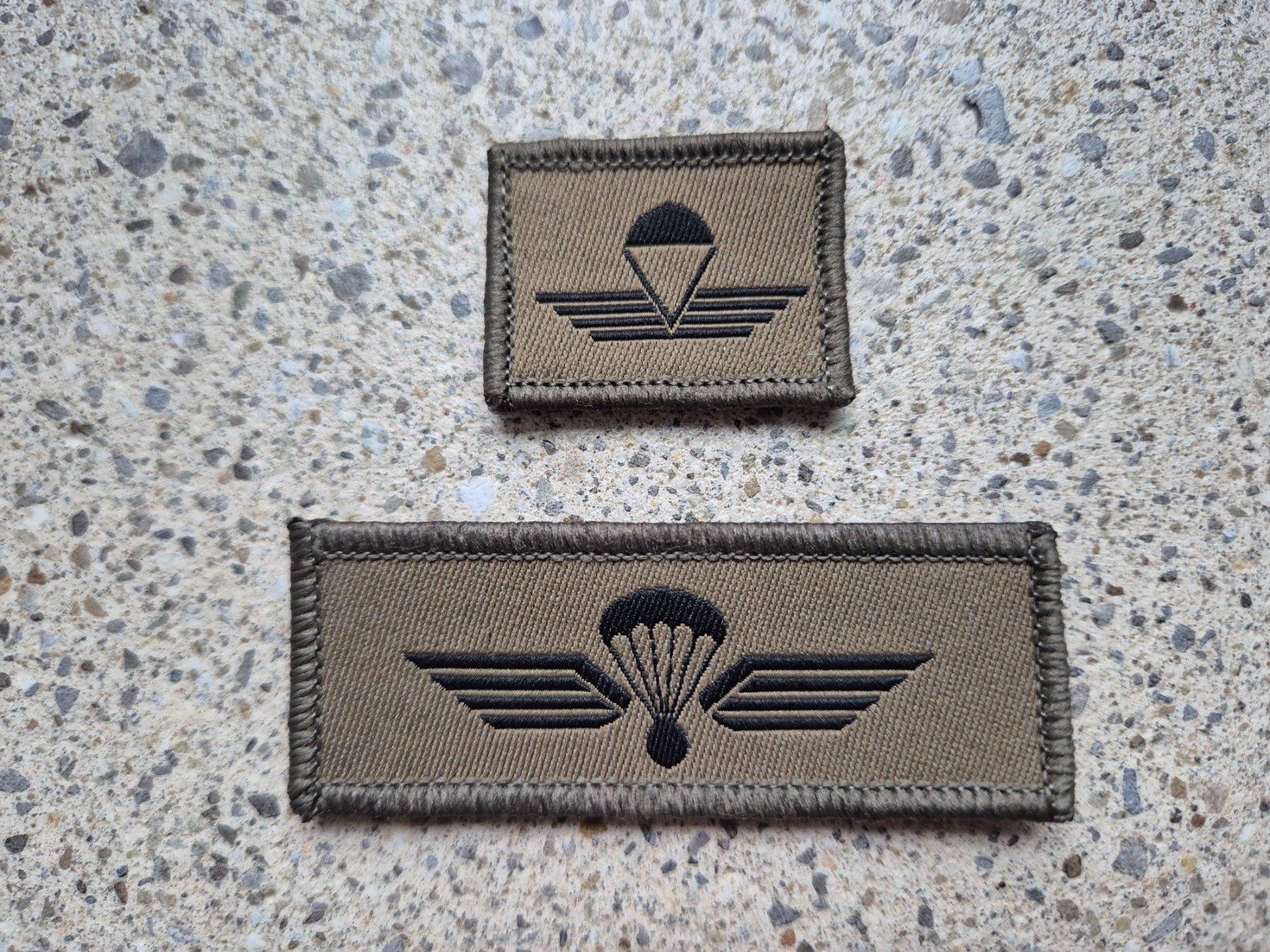 Schweizer Armee Placchette & Badge: *** Abzeichen Set Fallschirmspringer mit klett *** – Usato da Riedholz venduto da fr_sIruP