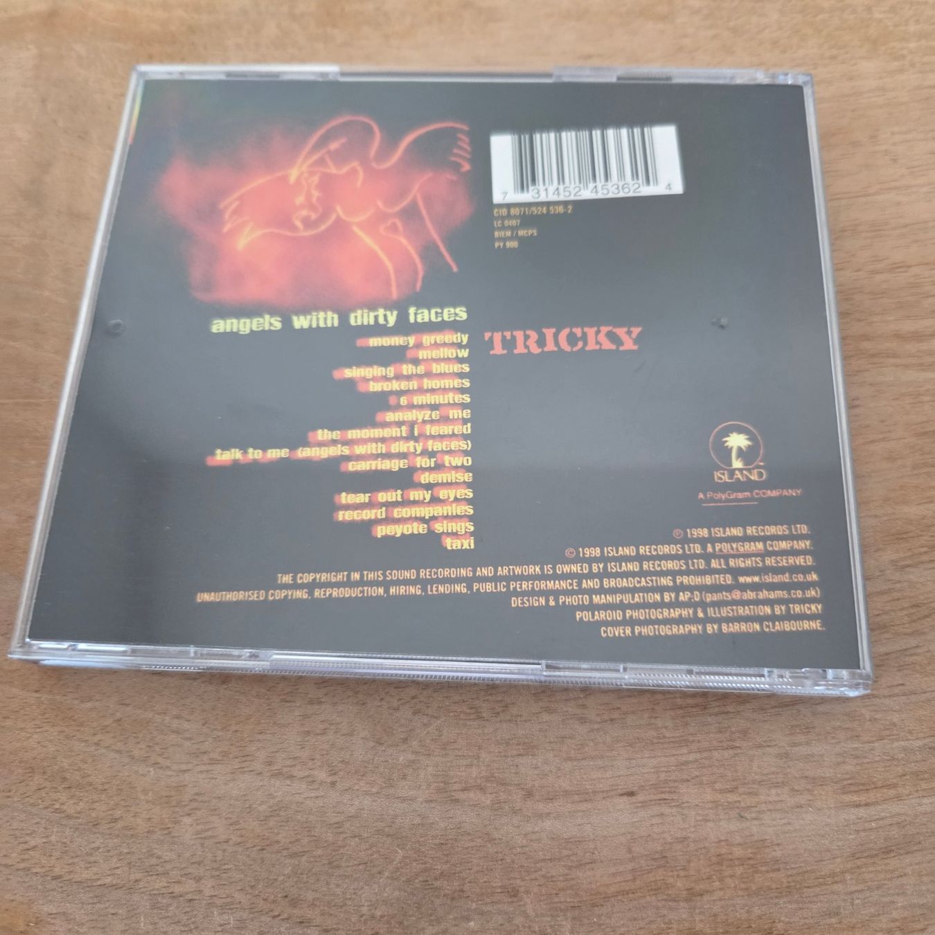 CD: Tricky - Angels With Dirty Faces - CD – Nuovo (secondo la descrizione) da Olten venduto da clayrout 1