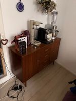 Sideboard mit Schubladen und Türen Holz 60er Jahre Zustand