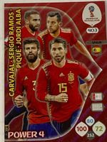 FIFA RUSSIA 2018 Adrenalyn XL 403 POWER 4 SERGIO RAMOS PIQUE