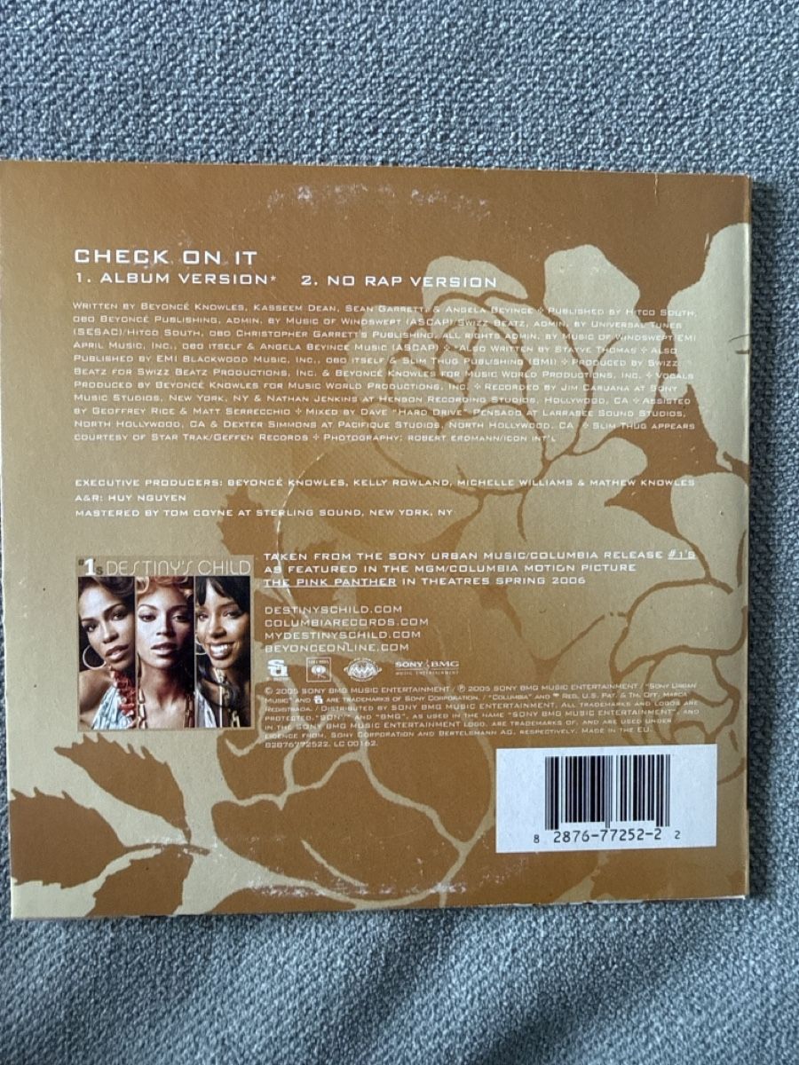 CD: Beyoncé - Check On It CD Single (2 Versions) État Neuf! – Usato da Genève venduto da fat_8jwz 1