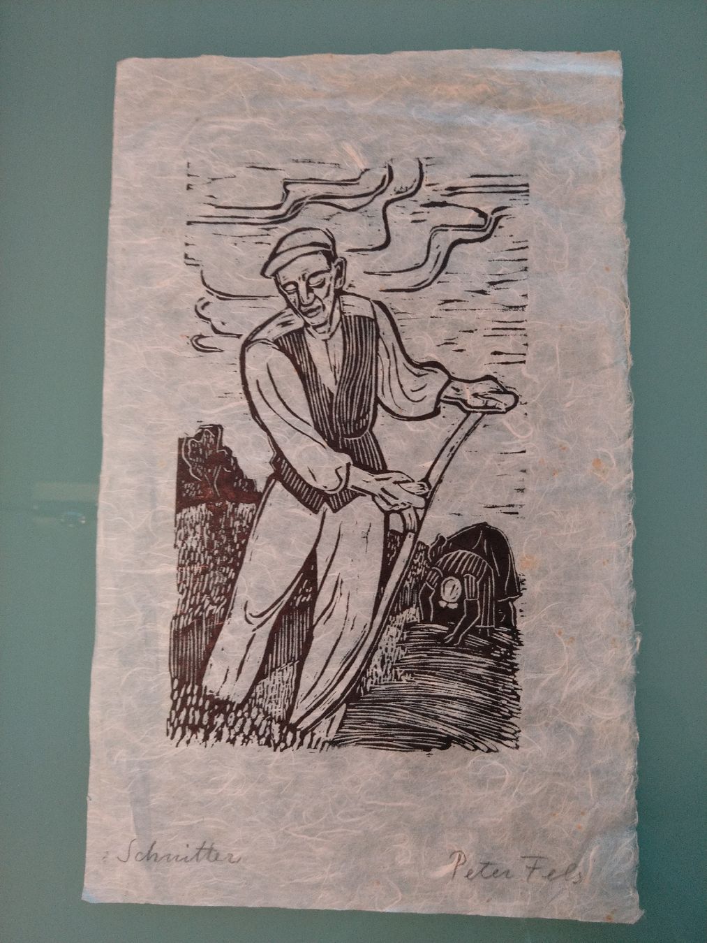 Gravures sur bois: Peter Fels, der Schnitter, Holz- oder Linol-Schnitt – D'occasion à Bischofszell par Museumscafe 1