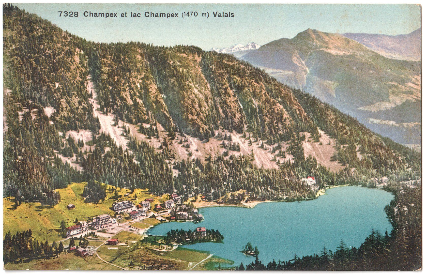 Cartoline postali: CHAMPEX et lac Champex ~1910 – Usato da Engelburg venduto da Swisscards