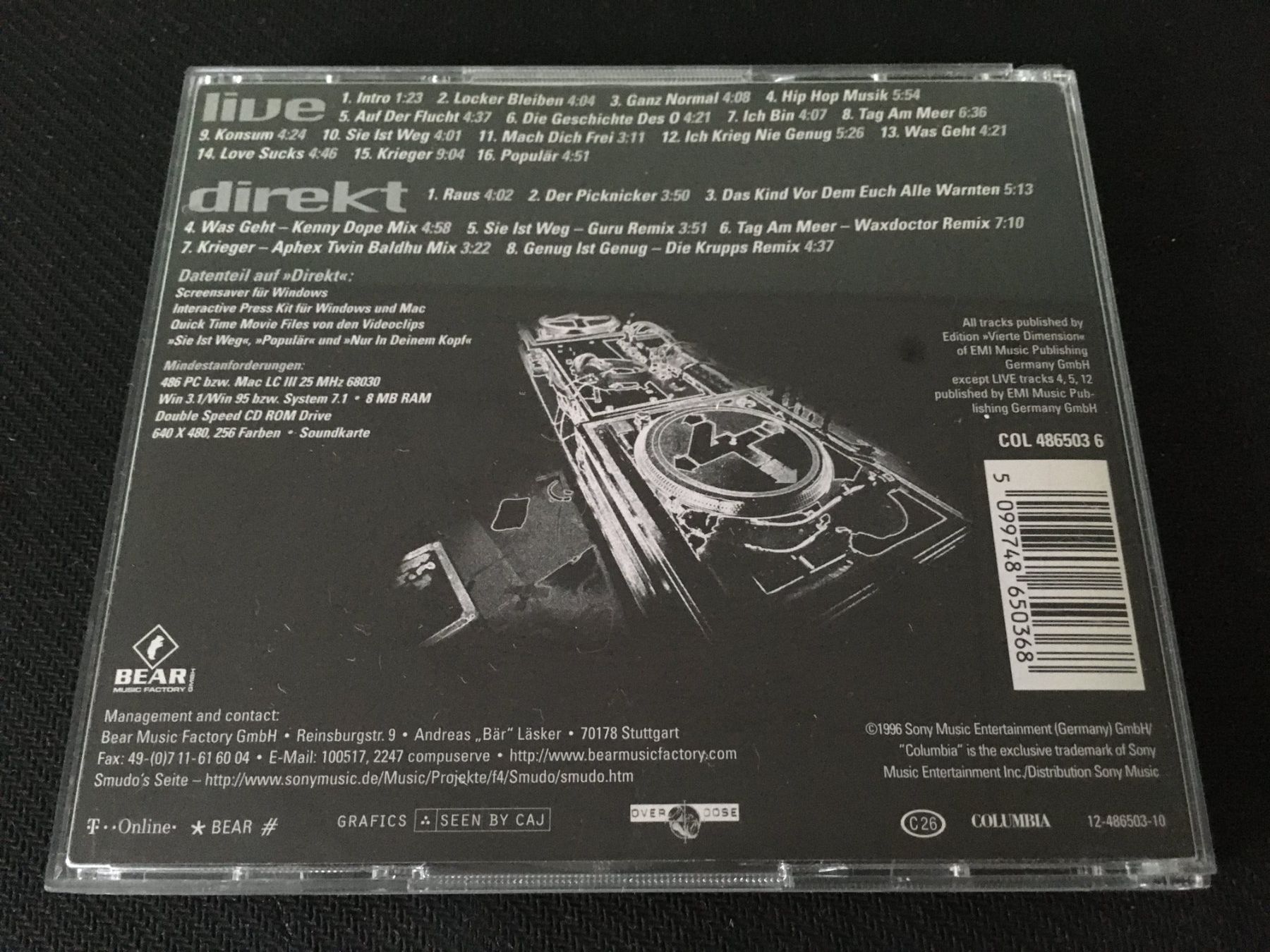 CDs: Die fantastischen Vier - Live und direkt -CD- 2cd – Gebraucht aus St.Gallen von MedienJoe 2