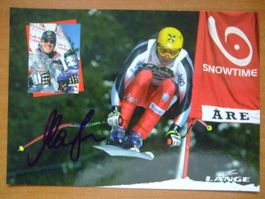 HERMANN MAIER (AUT) SKISTAR AUTOGRAMMKARTE