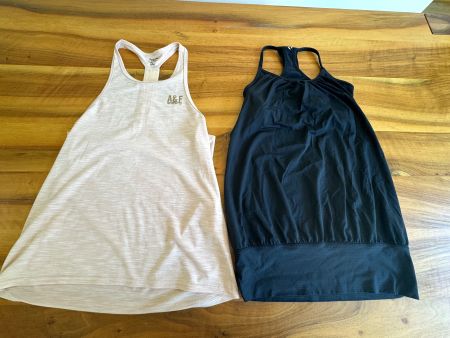 ABERCROMBIE & LULULEMON 2er-Pack Damen Sporttops Gr. XS