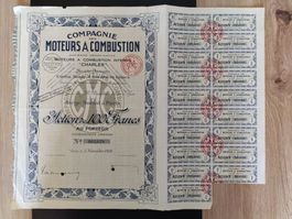 Action Cie des Moteurs à Combustion, titre sans valeur