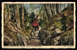 AK Küssnacht, Tellskapelle in der Hohlen Gasse