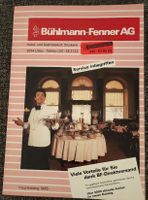 Bühlmann-Fenner AG Hauptkatalog 1985 - Gastro Rarität