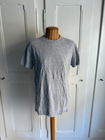 T-Shirt hellgrau meliert oversized XS