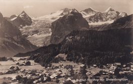 Hohfluh Hasliberg mit Wetterhorngruppe