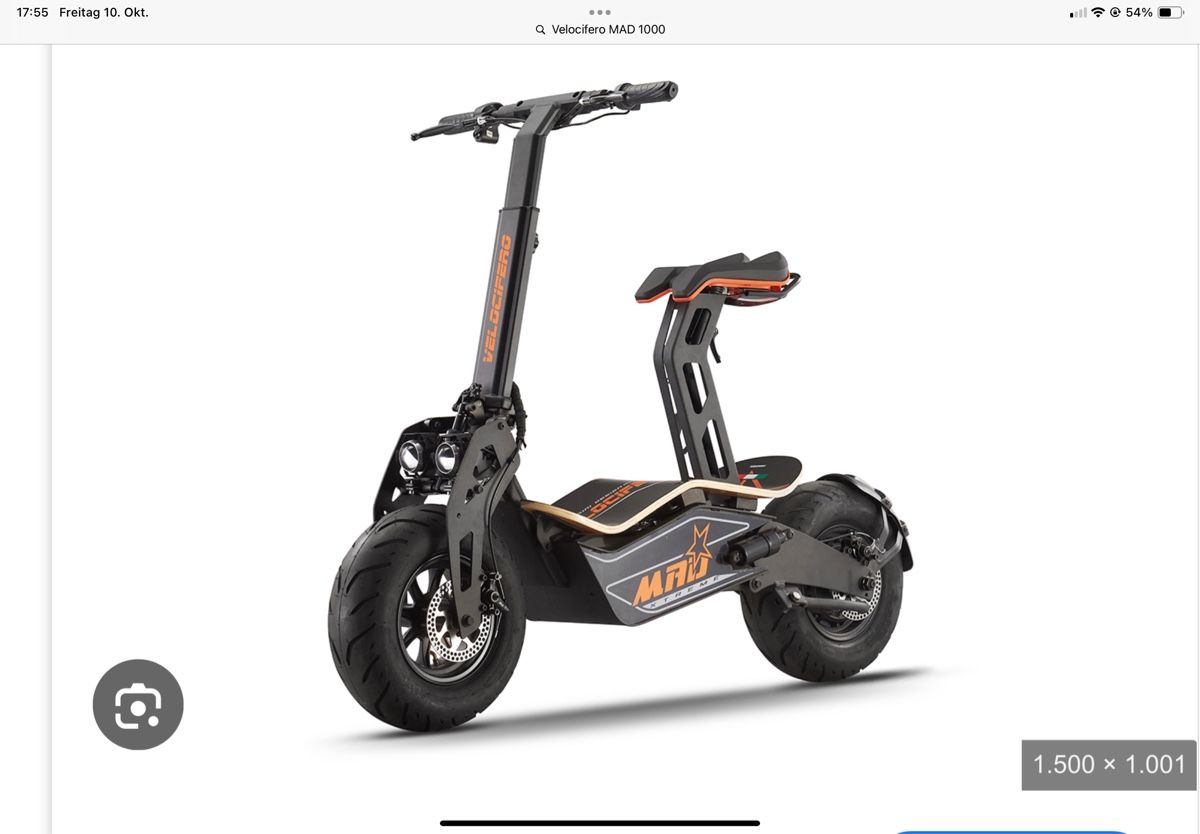 Scooter: E - Scooter Velocifero 1000 MAD – Nuovo (secondo la descrizione) da Reinach AG venduto da Renepulko