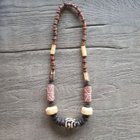 🐸 NATURMATERIALIEN HALSKETTE / STATEMENT HALSKETTE AFRIKA