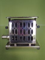 Vintage Toaster AEG mit schwarzen Bakelitgriff