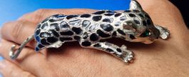 Schöner Vintage Leopard/Panther Brosche