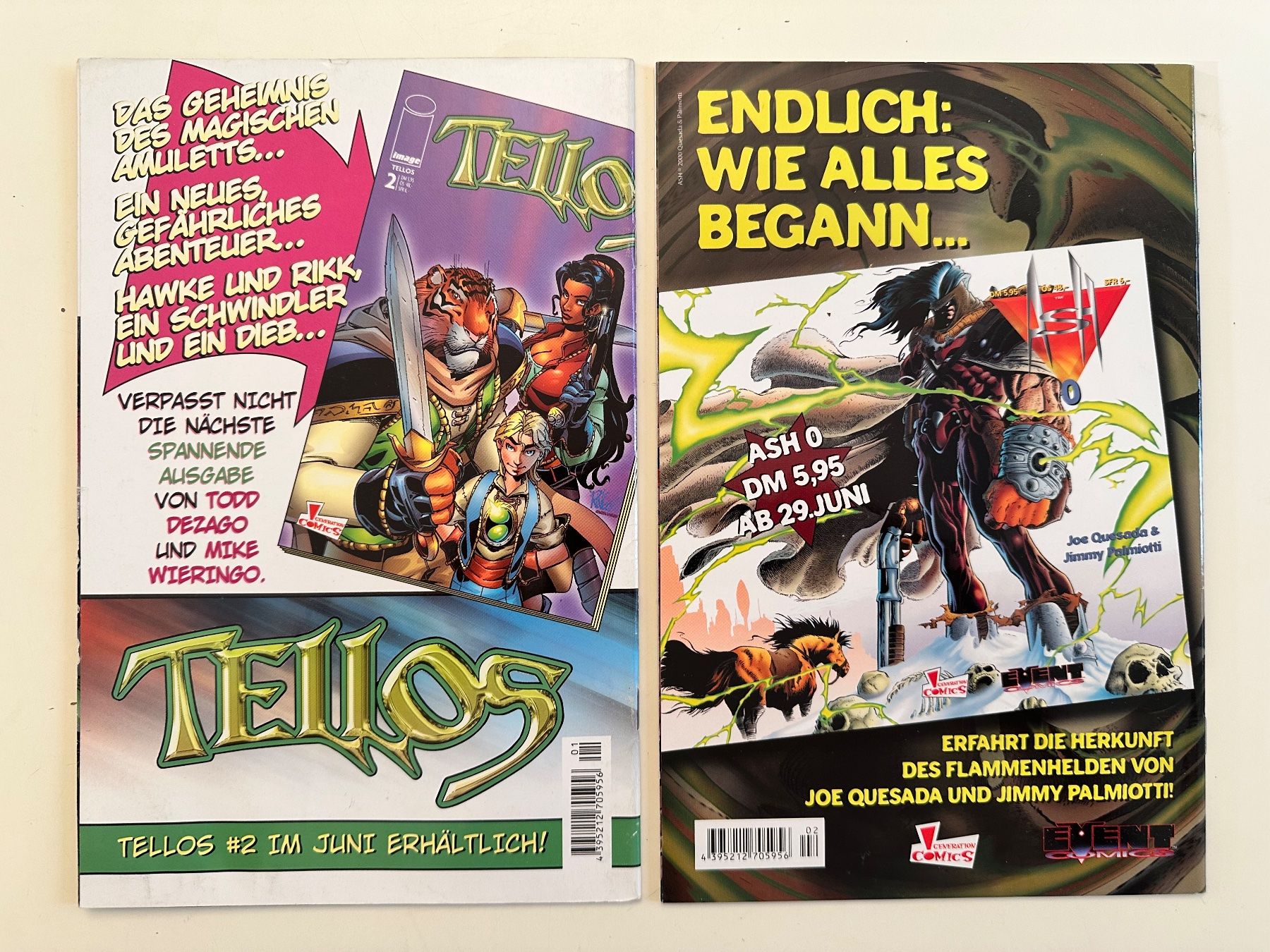 BD: 2er LOT TELLOS BAND 1 + 2 - GENERATION COMICS – D'occasion à Münsingen par Ganjam 1