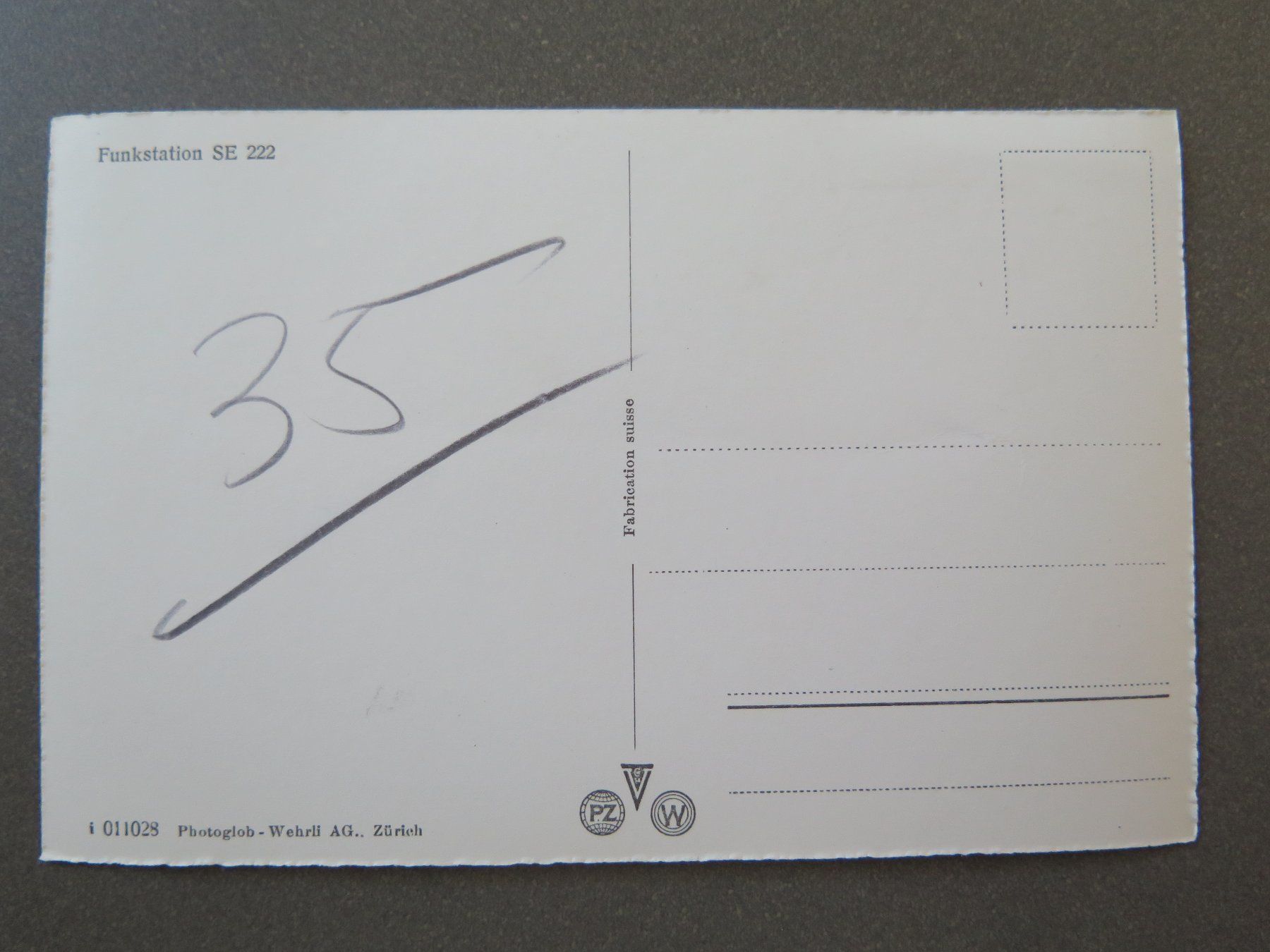 Cartes postales: FUNKSTATION SE 222 – D'occasion à Wittenbach par lipasal 1
