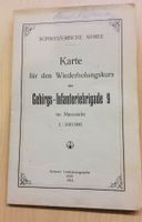 Antike Karte GEBIRGS-INFANTERIE 9 1913