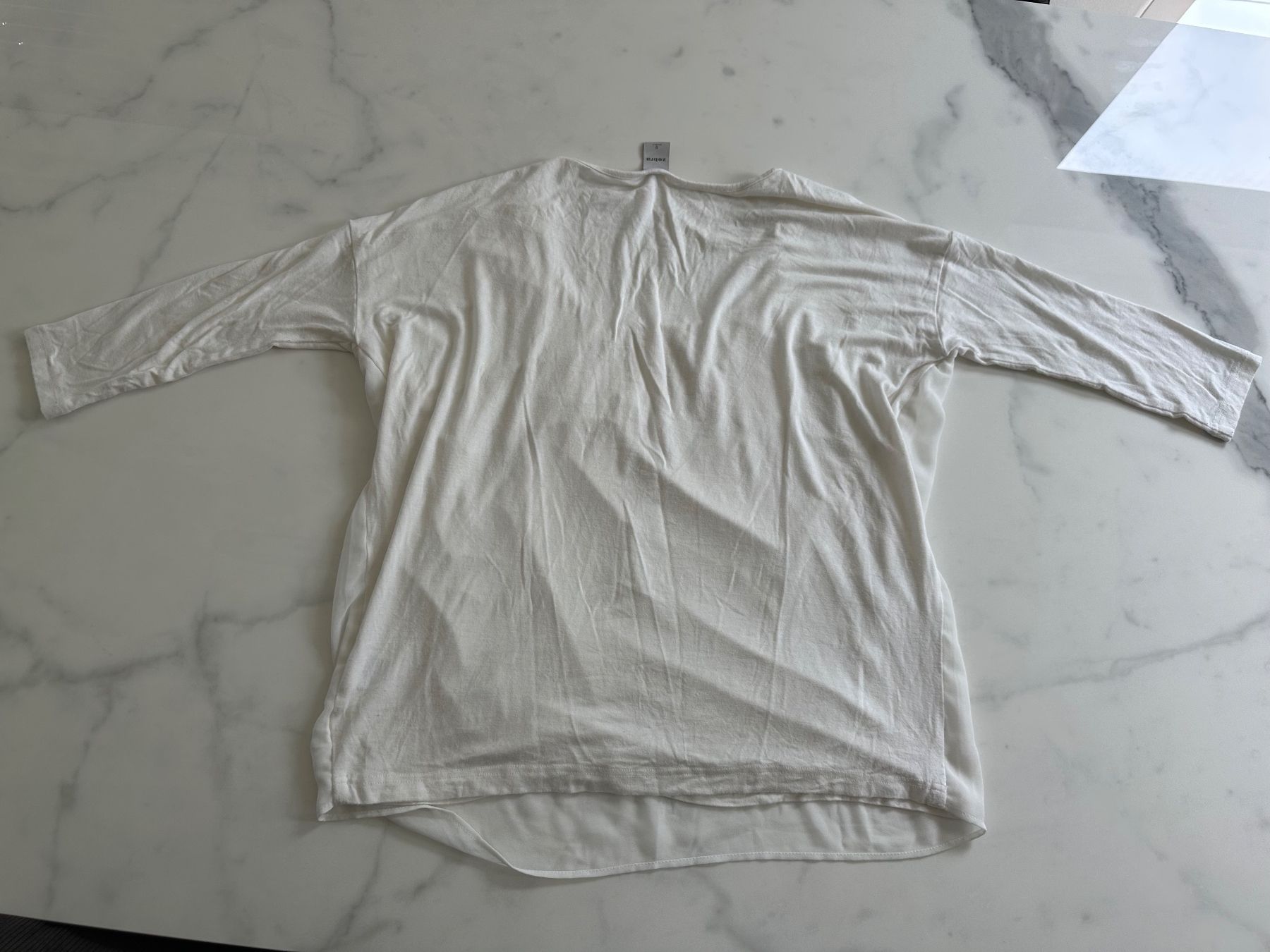 Camicette: Damen Bluse weiss Gr. S, Doppleschichtig – Usato da Lausen venduto da Swissart123 1