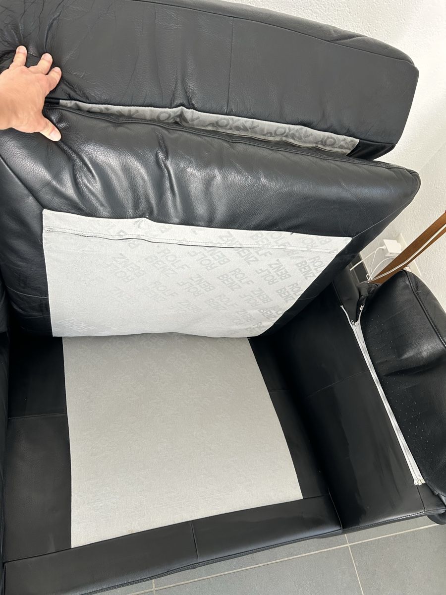 Rolf Benz Sofas: Schwarzes Rolf Benz Sofa, Top Zustand - Schnäppchen! – Gebraucht aus Tennwil von KIsliker 5