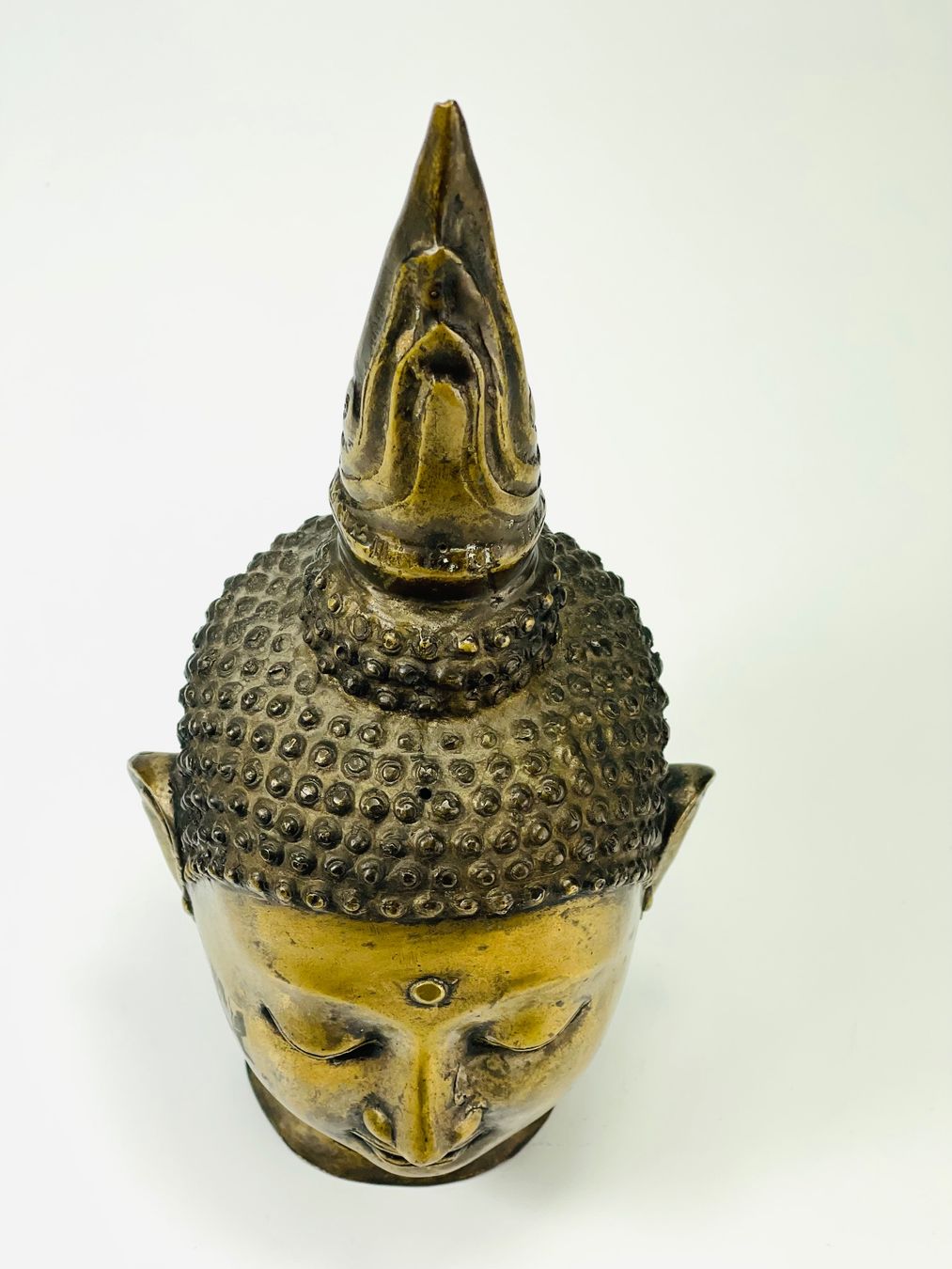 Sculture & Statue: Buddha Kopf aus Messing – Usato da Zürich venduto da Arche_Brockenhaus 6